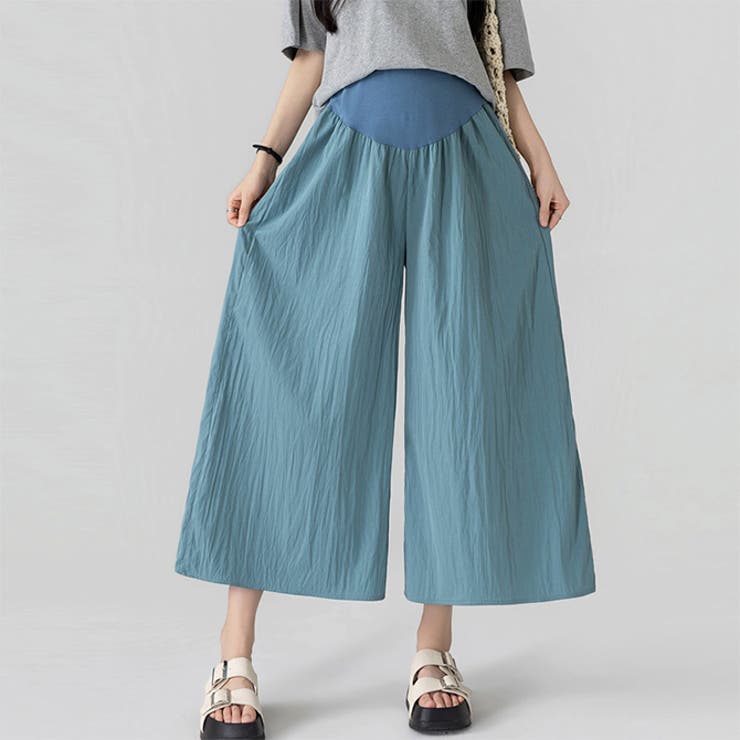 ブルー | マタニティ パンツ九分丈スカチョ | WITCH