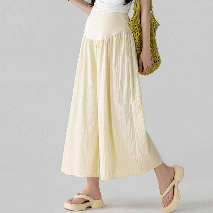 イエロー | マタニティ パンツ九分丈スカチョ | WITCH