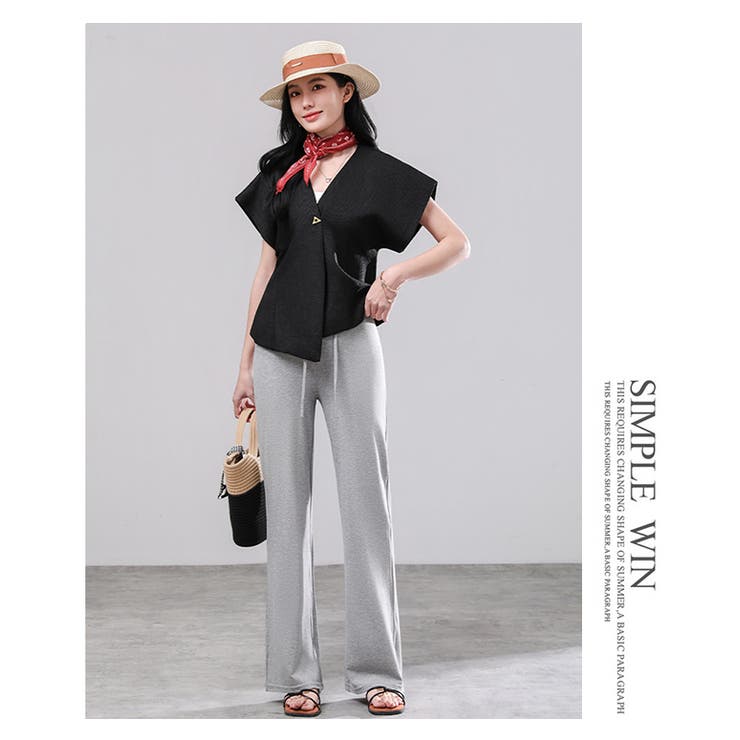 春夏新作マタニティパンツリラックスフレアパンツ | WITCH | 詳細画像14 