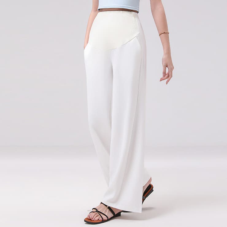 アイボリー | 春夏新作マタニティワイドパンツ | WITCH