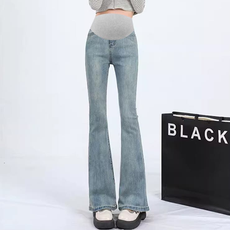 新作マタニティフレアデニムパンツ | WITCH | 詳細画像2 