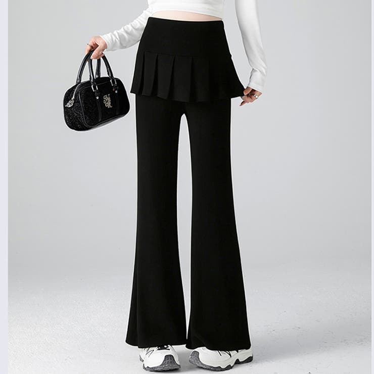 ブラック | 新作マタニティドッキングミニスカートパンツ | WITCH