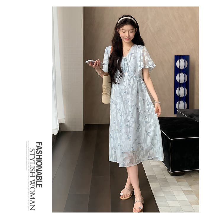 マタニティワンピース袖フリル | WITCH | 詳細画像8 