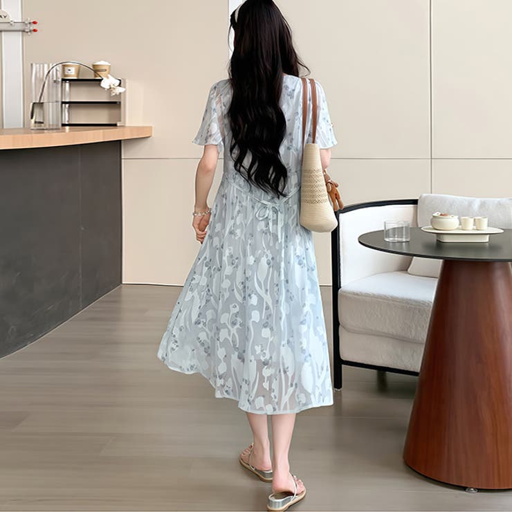 マタニティワンピース袖フリル | WITCH | 詳細画像3 