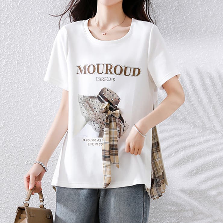 サイトフリルビジューTシャツ | WITCH | 詳細画像2 