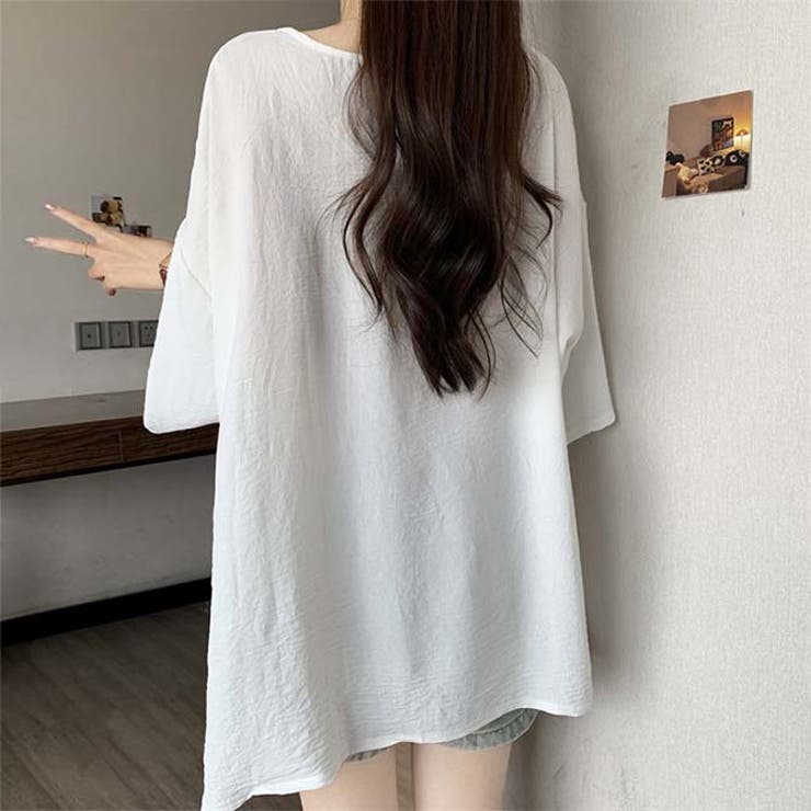 イトハウスの看板風プリントゆったり半袖Tシャツ | WITCH | 詳細画像13 