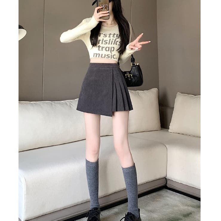 コーデュロイサイドプリーツラップスカートパンツ（スカパン） | WITCH | 詳細画像6 
