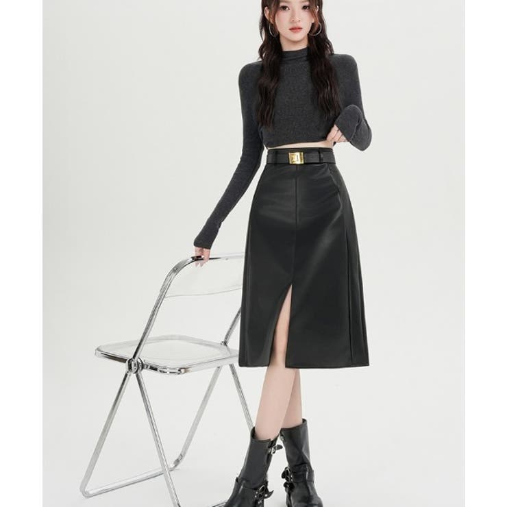 ハイウエストのレザースカート | WITCH | 詳細画像8 