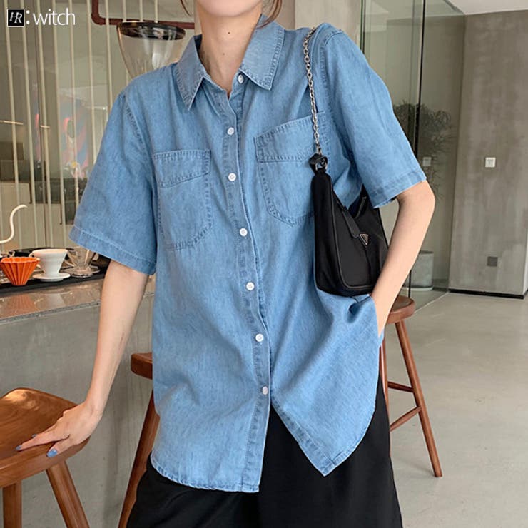 薄手 デニムシャツ 半袖 品番 Herw Witch ウィッチ のレディースファッション通販 Shoplist ショップリスト