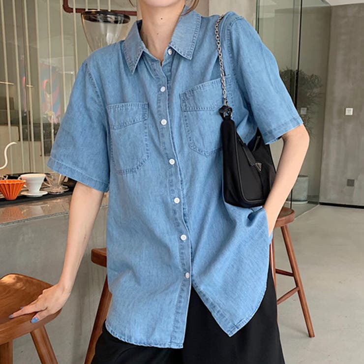 薄手 デニムシャツ 半袖 品番 Herw Witch ウィッチ のレディースファッション通販 Shoplist ショップリスト