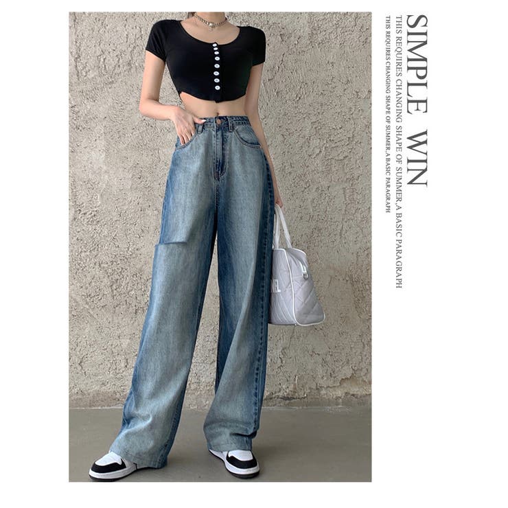 デニム ワイドパンツ ハイウエスト | WITCH | 詳細画像11 