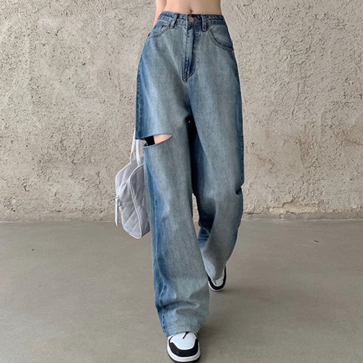 デニム ワイドパンツ ハイウエスト 品番 Herw Witch ウィッチ のレディースファッション通販 Shoplist ショップリスト