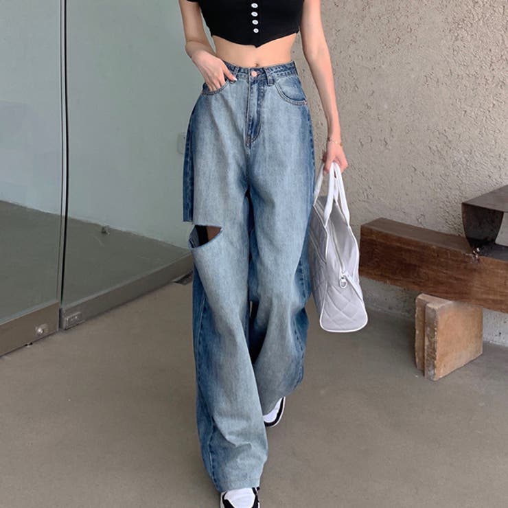 デニム ワイドパンツ ハイウエスト | WITCH | 詳細画像2 