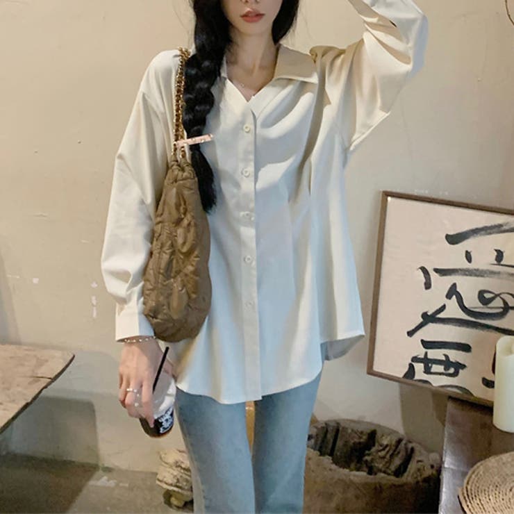 ホワイト | シャツ レディース ウエストダック  チュニック  羽織 春 夏 新作 | WITCH