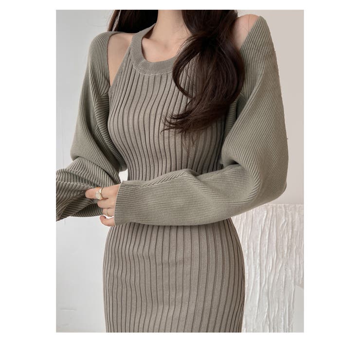 ワンピース リブニット タイトワンピース | WITCH | 詳細画像16 