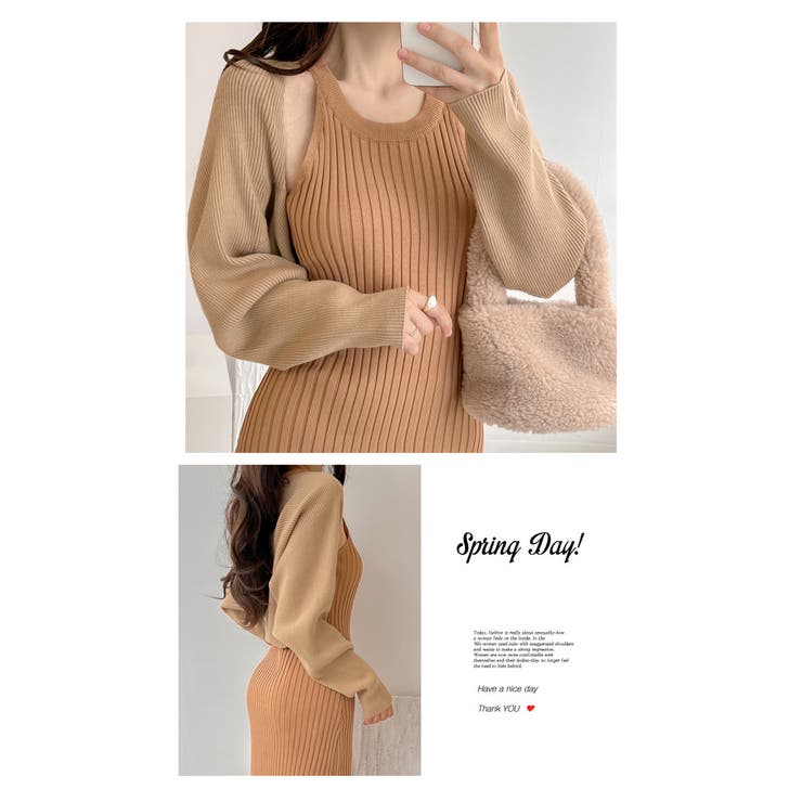 シンプルロングスリーブボレロ トップス ショート丈 新作 | WITCH | 詳細画像16 