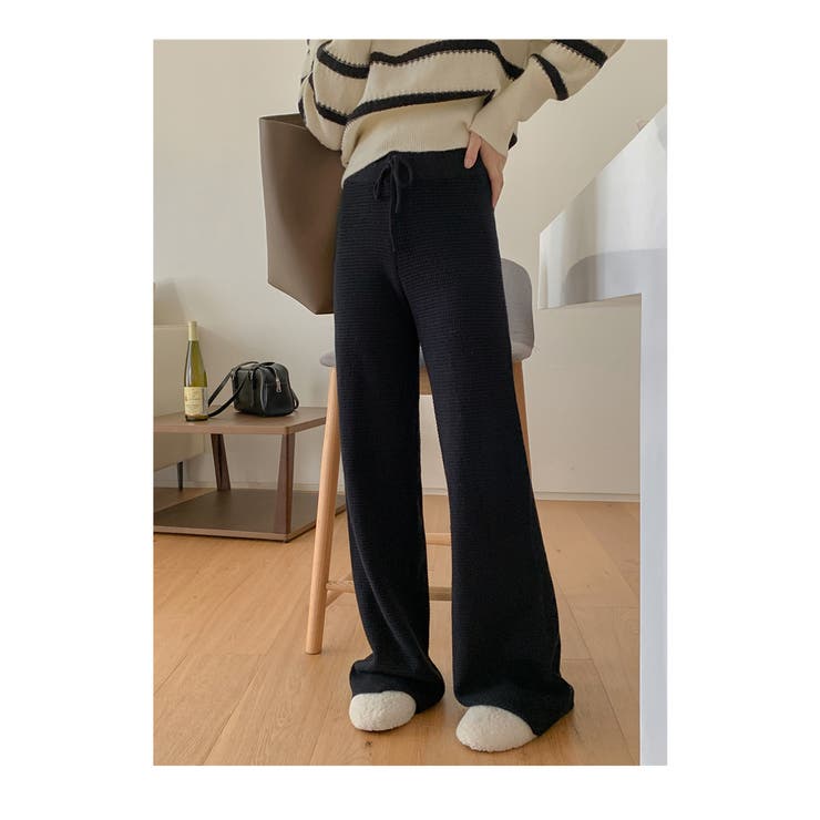 ざっくり編み リブニット パンツ[品番：HERW0004791]｜WITCH（ウィッチ）のレディースファッション通販｜SHOPLIST（ショップリスト）