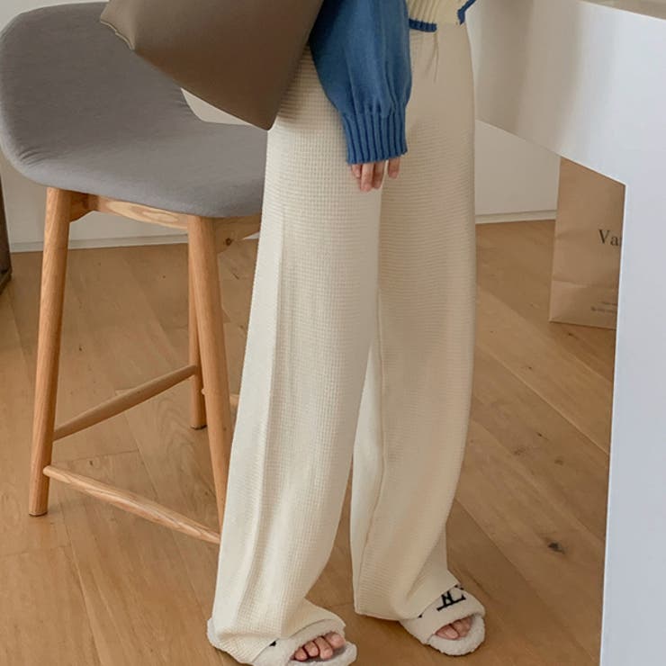 ざっくり編み リブニット パンツ[品番：HERW0004791]｜WITCH（ウィッチ）のレディースファッション通販｜SHOPLIST（ショップリスト）