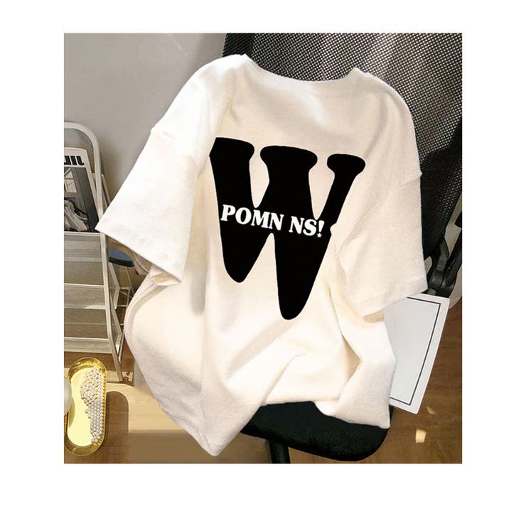 半袖 Tシャツ ロゴプリントレディース トップス オーバーサイズ