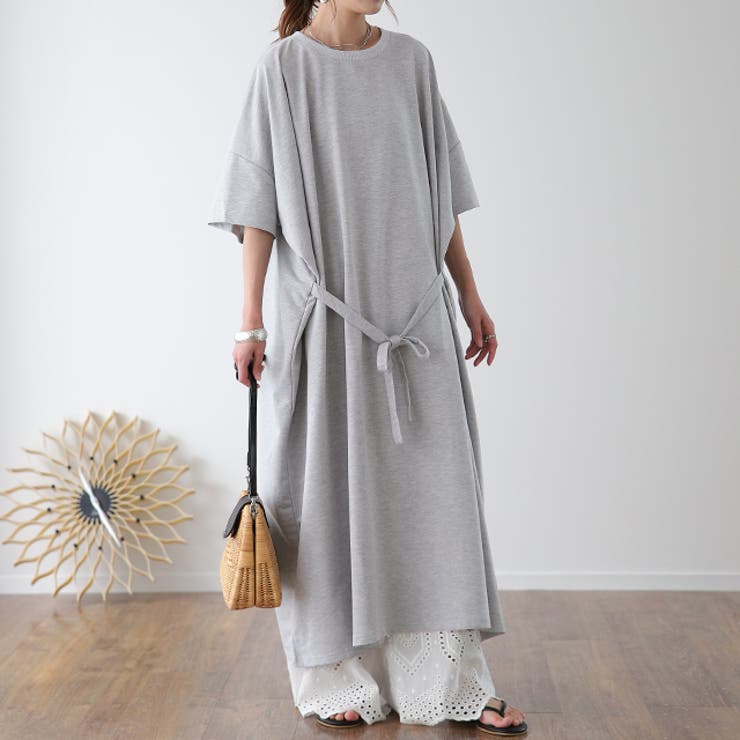 グレー | ワンピース マキシワンピース レディース ワンピ ロングワンピース ロングワン | HUG.U