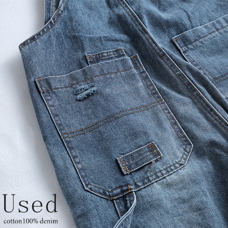 サロペット オーバーオール オールインワン レディース デニム 大きいサイズ | HUG.U | 詳細画像20 