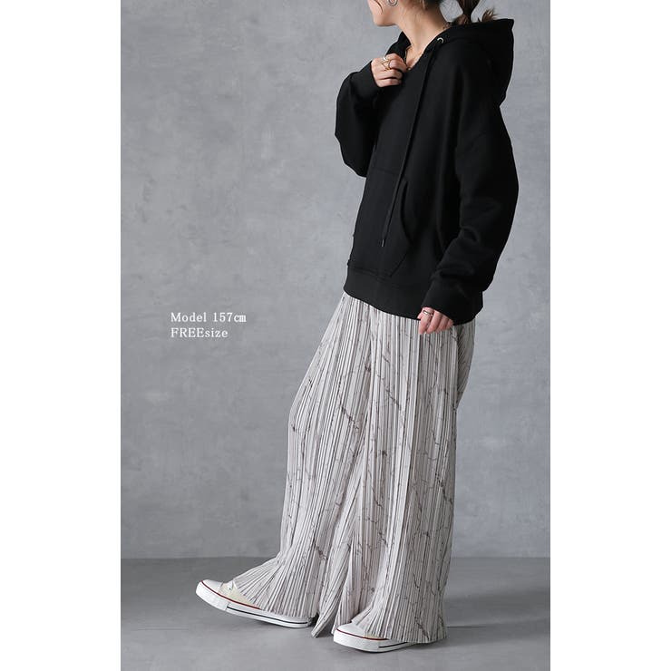 パーカー トップス レディース キーネック トレーナー スウェット スエット | HUG.U | 詳細画像3 