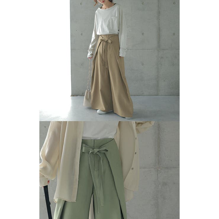 パンツ レディース ボトムス ワイドパンツ ワイド ロング フレアパンツ フレ | HUG.U | 詳細画像22 