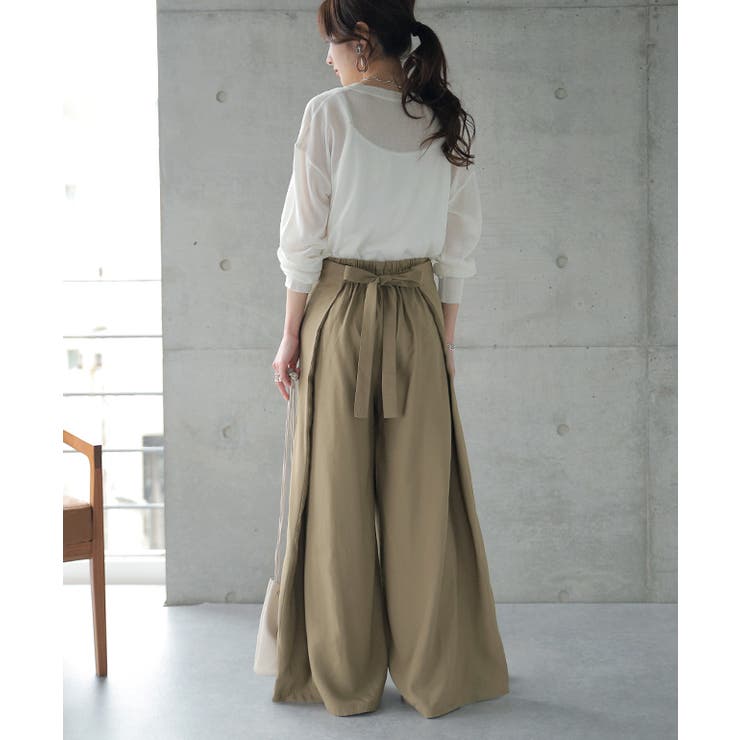 パンツ レディース ボトムス ワイドパンツ ワイド ロング フレアパンツ フレ | HUG.U | 詳細画像23 