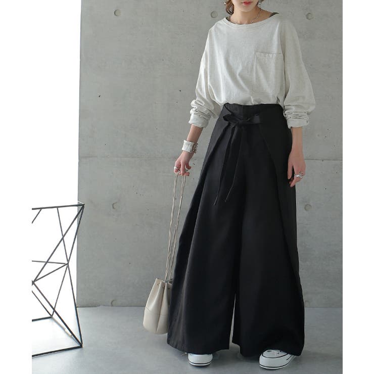 パンツ レディース ボトムス ワイドパンツ ワイド ロング フレアパンツ フレ | HUG.U | 詳細画像8 