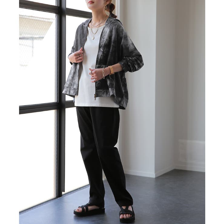 パーカー レディース フーディー ジップアップ 羽織 アウター ライトアウター | HUG.U | 詳細画像16 