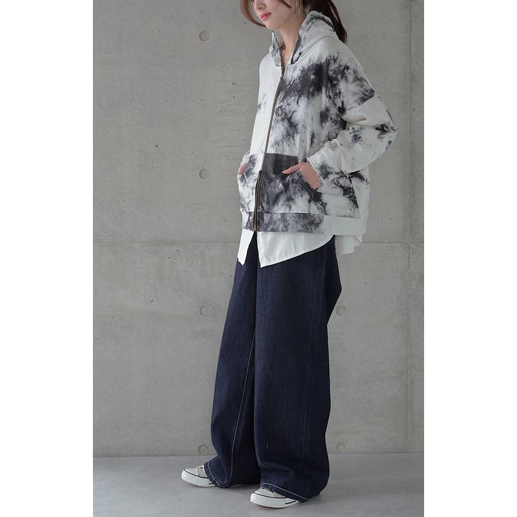 パーカー レディース フーディー ジップアップ 羽織 アウター ライトアウター | HUG.U | 詳細画像20 