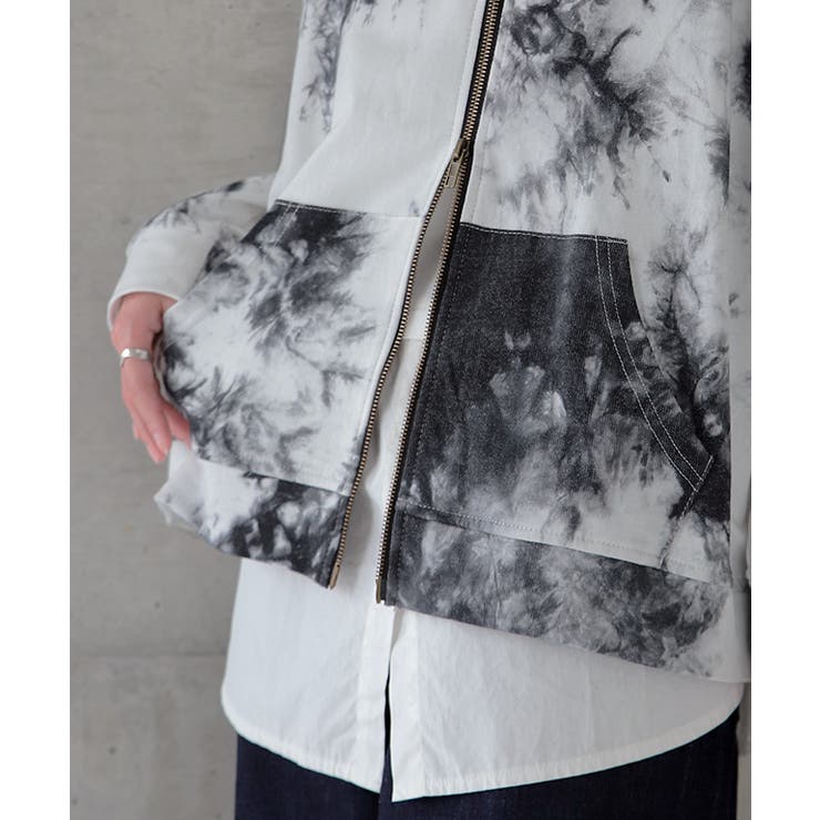 パーカー レディース フーディー ジップアップ 羽織 アウター ライトアウター | HUG.U | 詳細画像7 