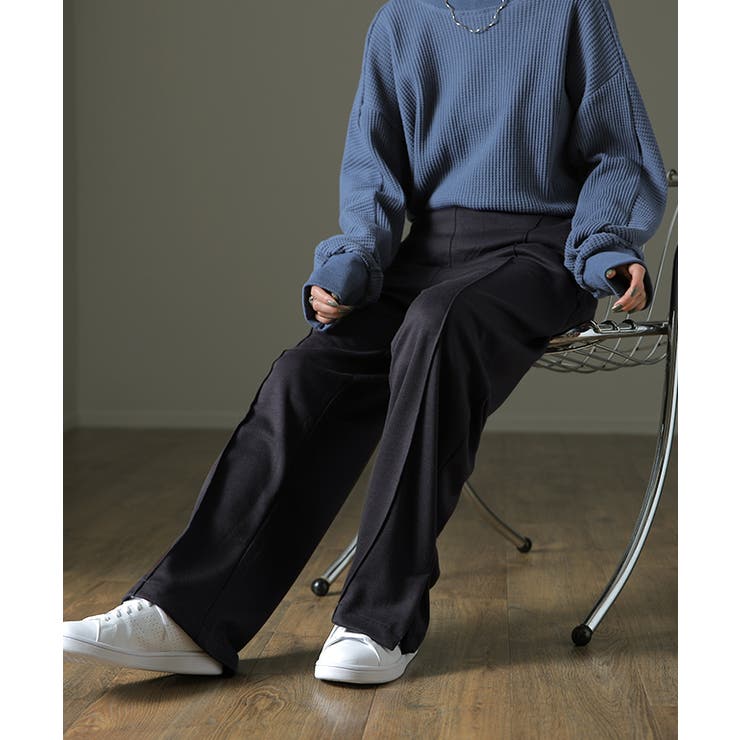 ストレートパンツ レディース パンツ ゆったり ボトムス リラックス イージー | HUG.U | 詳細画像14 