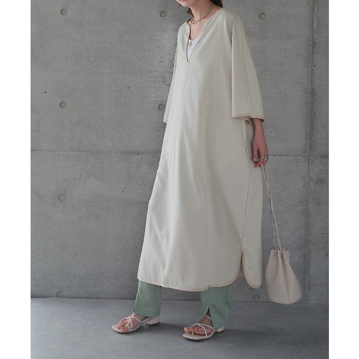 ワンピース レディース 長袖 ワンピ ロング ドルマン ロングワンピース パイ | HUG.U | 詳細画像9 