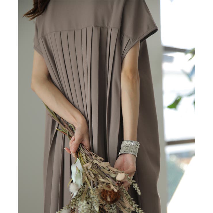 ワンピース レディース ロング シャツワンピース ロングワンピース 黒 半袖 | HUG.U | 詳細画像7 