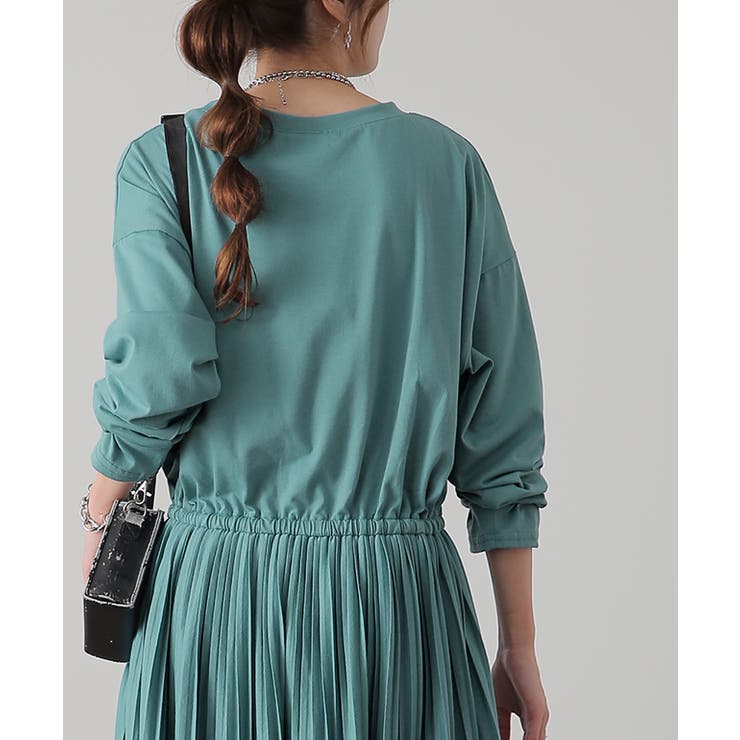 ワンピース ロング プリーツ レディース ロングワンピース 長袖 | HUG.U | 詳細画像18 