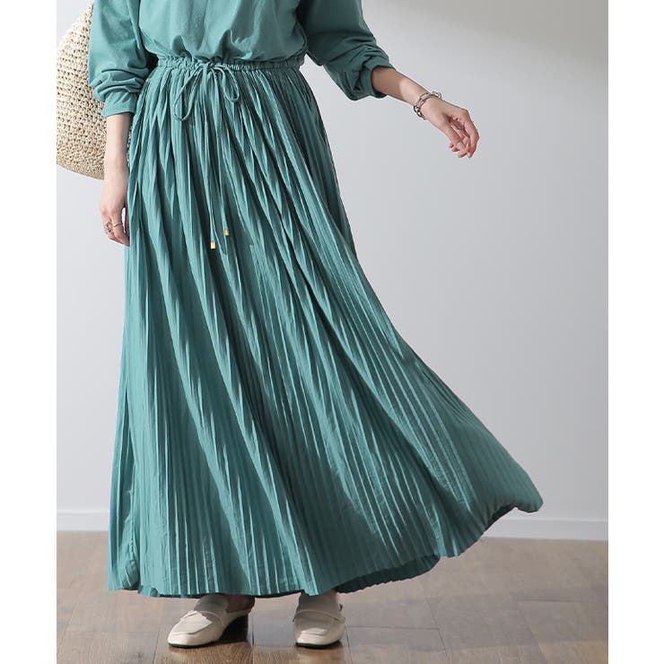 ワンピース ロング プリーツ レディース ロングワンピース 長袖 | HUG.U | 詳細画像26 