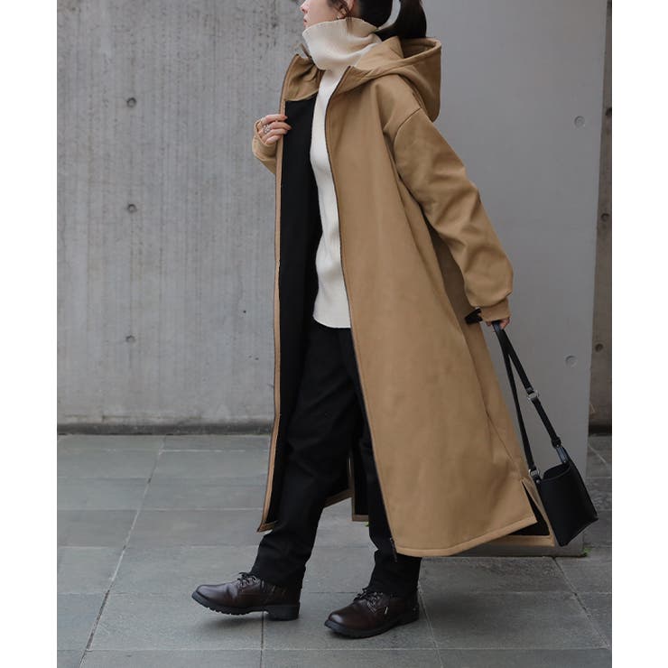 アウター 裏起毛 ミリタリーコート 暖か レディース ロングコート 極暖 コー | HUG.U | 詳細画像25 