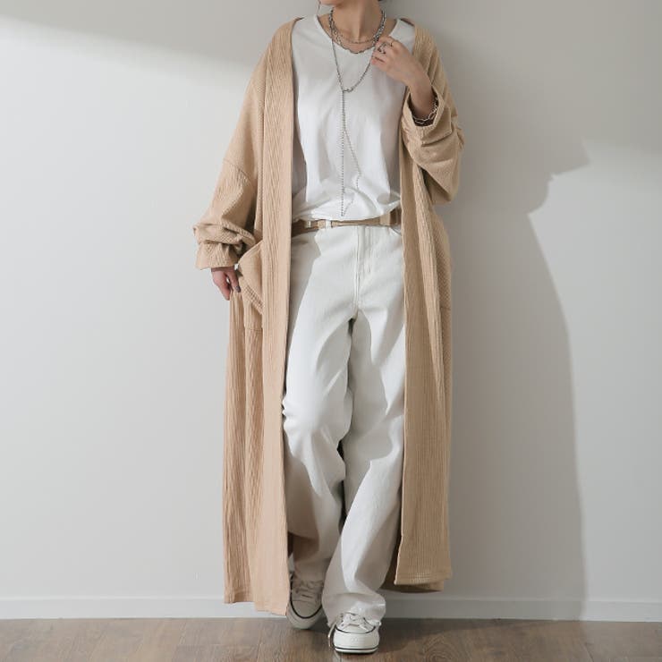 ベージュ | カーディガン レディース ロングカーディガン | HUG.U