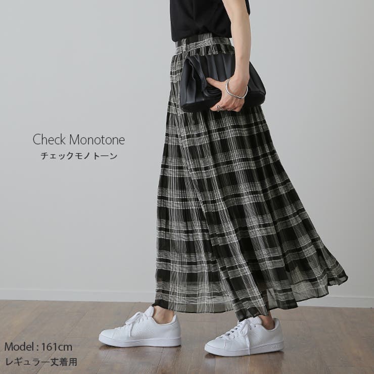 スカート ロング シフォン プリーツ レディ―ス ボトムス