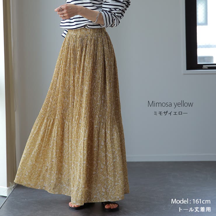 スカート ロング シフォン プリーツ レディ―ス ボトムス プリーツ