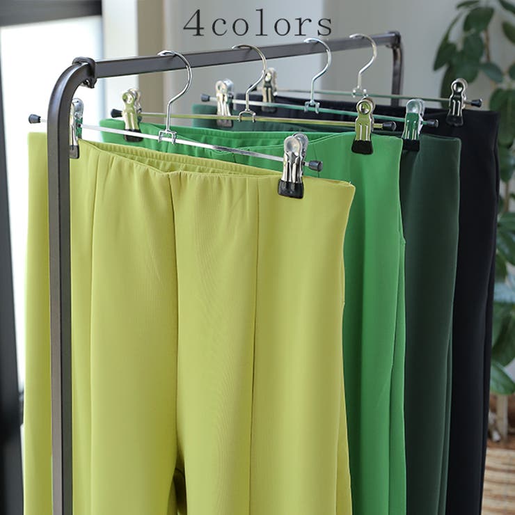 パンツ レディース 美脚 きれいめ 美尻 ボトムス イージーパンツ ストレート | HUG.U | 詳細画像8 