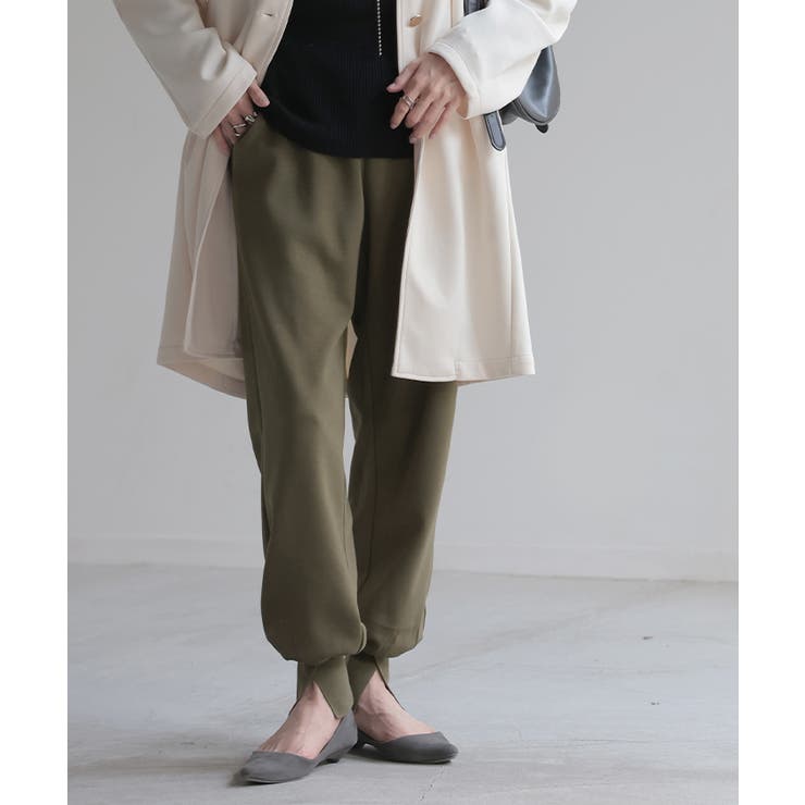 カーキ | パンツ レディース ジョガーパンツ ボトムス ロングパンツ ロング ゴム きれ | HUG.U