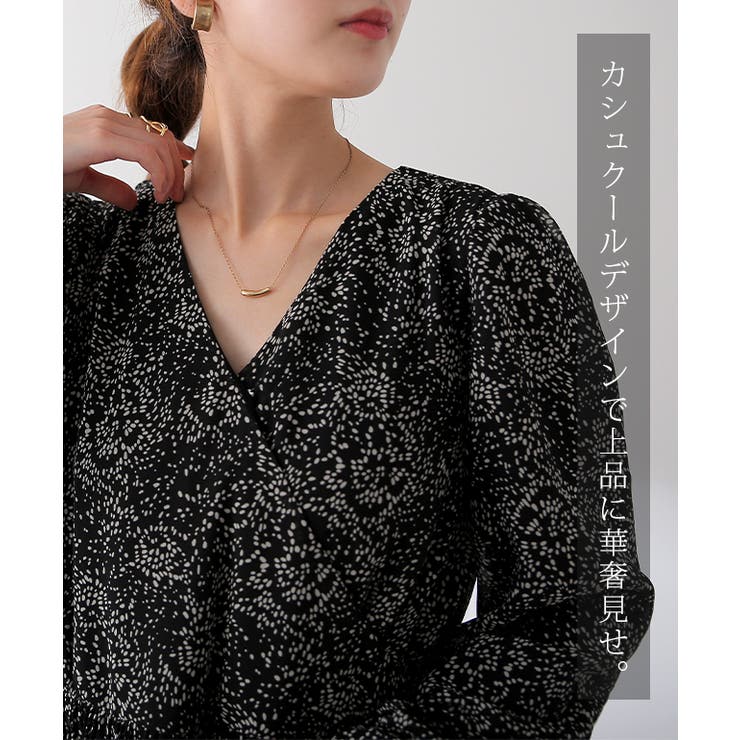 ワンピース シフォン プリーツ ロングワンピース レディース プリーツワンピ | HUG.U | 詳細画像20 