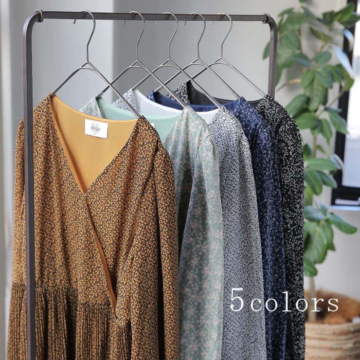 ワンピース シフォン プリーツ ロングワンピース レディース プリーツワンピ | HUG.U | 詳細画像9 