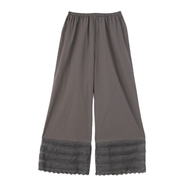 A柄アースグレー | ペチパンツ 綿100% コットン パンツ ペチコート インナー レイヤード 重 | HUG.U