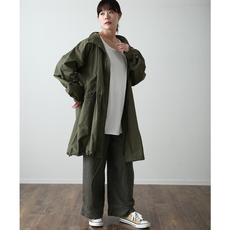 ワイドパンツ レディース パンツ リネン レーヨン 刺繍 レース ゆったり ナ | HUG.U | 詳細画像7 