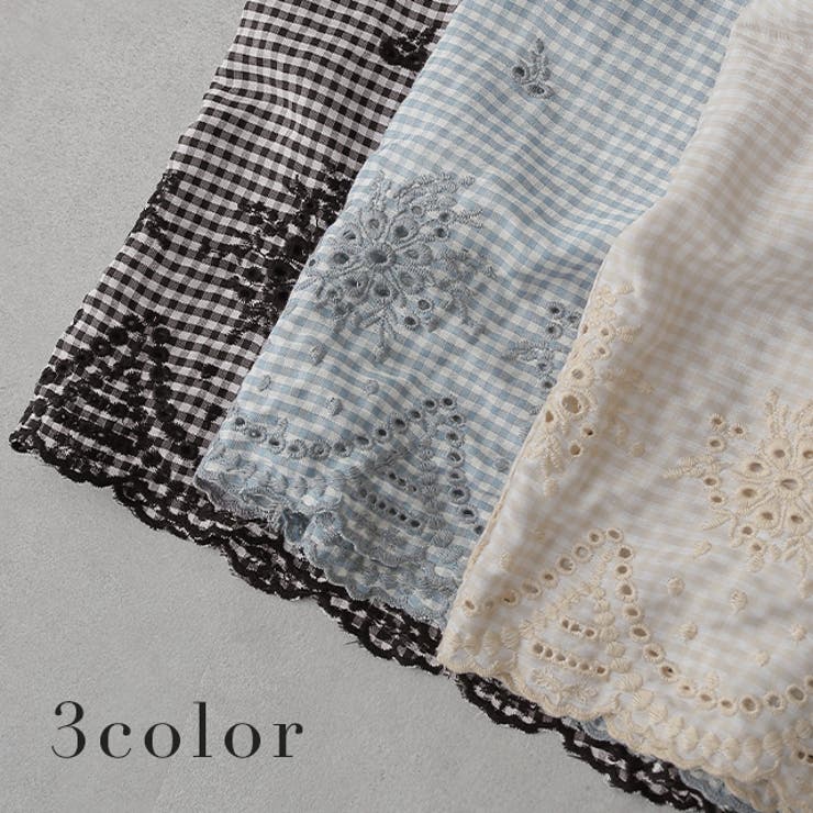 ペチパンツ 綿 コットン チェック パンツ ペチコート インナー レイヤード | HUG.U | 詳細画像8 