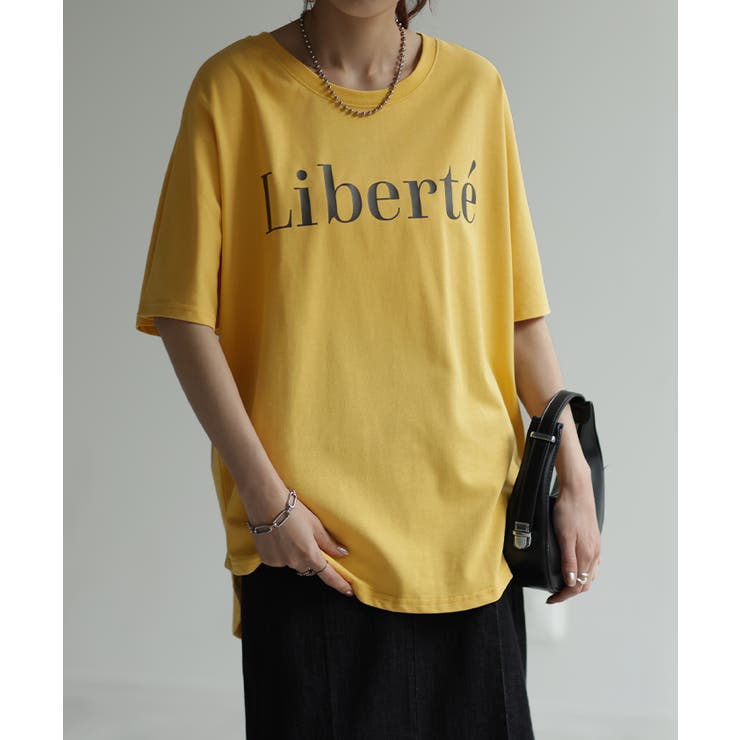 Tシャツ レディース トップス ロゴT 半袖 ドルマン 二の腕カバーきれいめ | HUG.U | 詳細画像19 