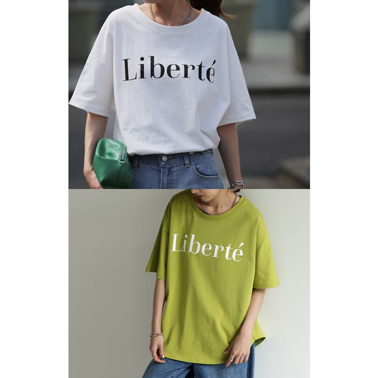 Tシャツ レディース トップス ロゴT 半袖 ドルマン 二の腕カバーきれいめ | HUG.U | 詳細画像9 